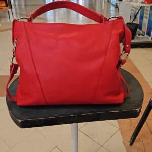 Sac Bandoulière en Cuir Rouge